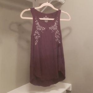 Maroon sleeveless top